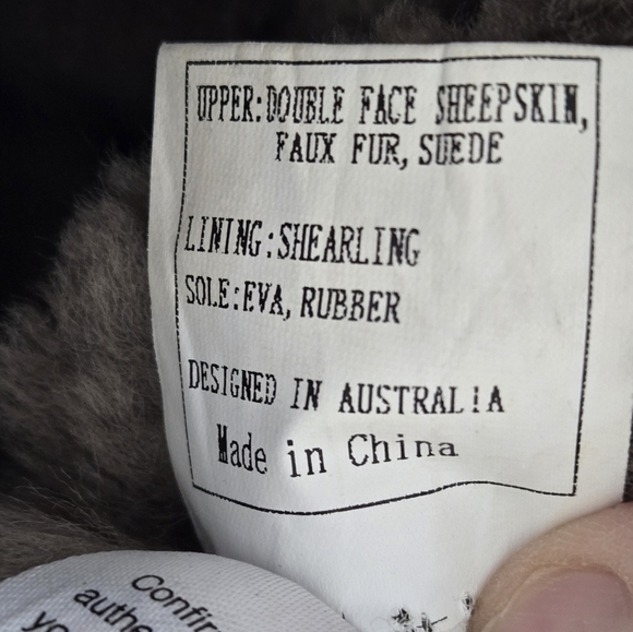 Australia Luxe Hatchet Short Boot Shearling Lining Size 9 in Brown - Picture 16 of 16